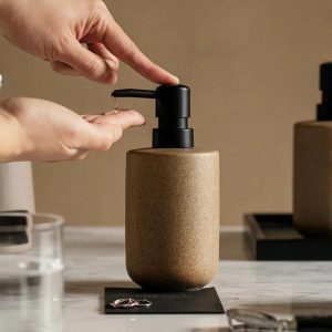 Distributeur Savon Marron